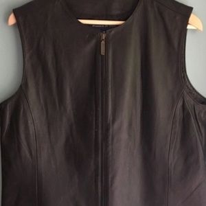 Women's Preston & York leather vest size 10